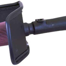 K&N Cold Air Intake Kit with Washable Air Filter: 1999-2005 Toyota Land Cruiser, 4.7L V8, Black HDPE Tube with Red Oiled Filter, 57-9021