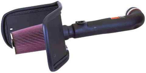K&N Cold Air Intake Kit with Washable Air Filter: 1999-2005 Toyota Land Cruiser, 4.7L V8, Black HDPE Tube with Red Oiled Filter, 57-9021