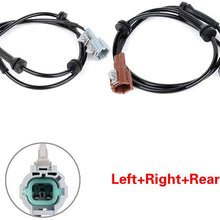 ANPART ABS Wheel Speed Sensor Left+Right+Rear Fits for 2005-2010 2012-2013 2016 Nissan Frontier