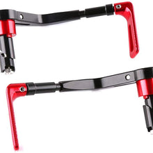 SZDASZ Motorcycle Hand Protection Universal Motorcycle Telescopic Adjustable Handguard(Orange)