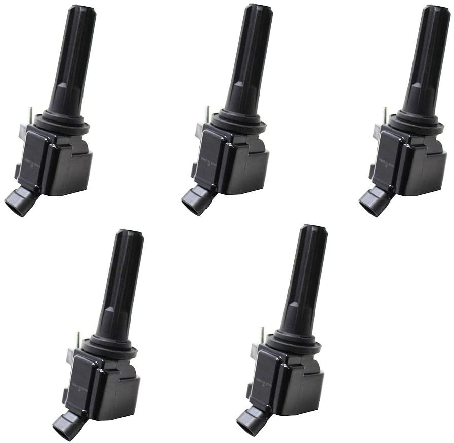 ENA Pack of 5 Ignition Coils Compatible with 2007-2012 Chevrolet Chevy Colorado Canyon Hummer H3 H3T L5 3.7L 12496547 12612369