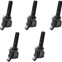 ENA Pack of 5 Ignition Coils Compatible with 2007-2012 Chevrolet Chevy Colorado Canyon Hummer H3 H3T L5 3.7L 12496547 12612369