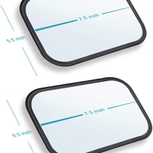 Door Off Mirror for Jeep Wrangler TJ JK 4x4 Off-road Morror Rectangular Mirrors Quick Release Side View Mirror, 2 Pack