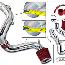 Rtunes Racing Cold Air Intake Kit + Filter Combo RED Compatible For 12-15 Honda Civic 1.8L I4