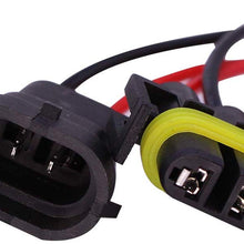 HUIQIAODS H11 H8 H9 880 881 Wire Harness Kit 50W 6Ohm LED Load Resistor Fix Hyper Flashing Blinking Canbus Error Warning Canceller Fit Upgrading LED Headlight Fog DRL Light 2Pcs