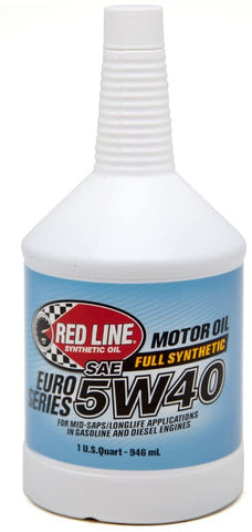 Red Line 12404 Euro-Series 5W40 Oil, 1 Quart, 1 Pack