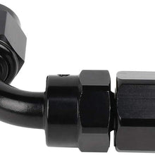 ANPART AN6 16.4Ft Braided Fuel Line Hose Nylon braided fuel gas pipe hose and AN6 10 pcs Swivel Hose End Fittings