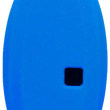 Silicone Smart Key Fob Covers Case Protector Keyless Remote Holder for Nissan Armada Murano Rogue Maxima Altima Sedan Pathfinder 285E3-3TP5A KR55WK48903 Blue