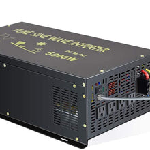 WZRELB 7000W 24V 120V Pure Sine Wave Power Inverter 4 AC Outlets Wired Remote Control,RV, Camping