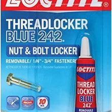 Loctite Heavy Duty Threadlocker, 0.2 oz, Blue 242, 36 Pack