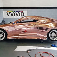 VViViD+ Rose Gold Conform Mirror Finish Chrome Vinyl Wrap Roll (1ft x 5ft)