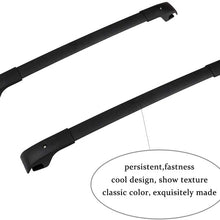 AMFULL Roof Rack Cargo Carrier For Jeep Cherokee 2014-2019 Rooftop Luggage Crossbars - Fits Side Rails Models ONLY