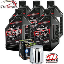 RPM Maxima HiFlo Harley Davidson Oil Change Kit 5 Quarts 20W50 Synthetic Engine Oil