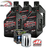 RPM Maxima HiFlo Harley Davidson Oil Change Kit 5 Quarts 20W50 Synthetic Engine Oil