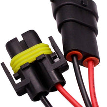 HUIQIAODS H11 H8 H9 880 881 Wire Harness Kit 50W 6Ohm LED Load Resistor Fix Hyper Flashing Blinking Canbus Error Warning Canceller Fit Upgrading LED Headlight Fog DRL Light 2Pcs