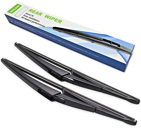 Rear Wiper Blade,ASLAM 12J Rear Windshield Wiper Blades Type-E for Original Equipment Replacement,Exact Fit(Pack of 2)