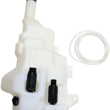 Windshield Washer Tank Assembly compatible with Cadillac CTS/CTS-V 08-14 W/Pump Cap and Sensor W/Headlight Washer Holes