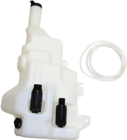 Windshield Washer Tank Assembly compatible with Cadillac CTS/CTS-V 08-14 W/Pump Cap and Sensor W/Headlight Washer Holes