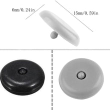 Y-Axis 5 x Seat Belt Button Buckle Clip Stop - Universal Fit Stopper Kit Light Grey (5 Sets)