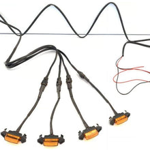 HONGKINGBO 4pcs Grill Lights Amber LED Fits for Toyota Tacoma TRD PRO Grille 2016 2017 2018,with The Wiring Harness