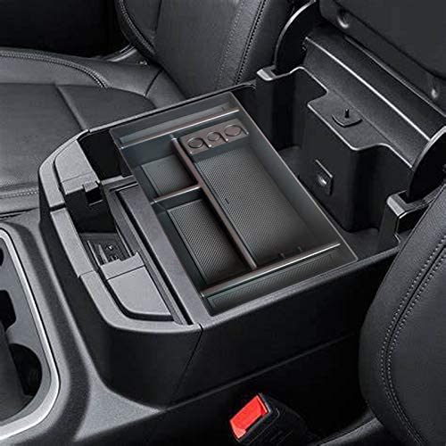 Car Center Console Organizer Tray for 2019 2020 Chevy Silverado 1500/ GMC Sierra 1500 2019 GM Vehicles Accessories (Full Console w/Bucket Seats ONLY)