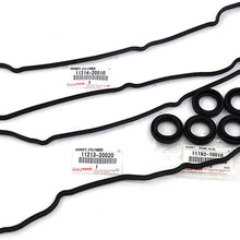 GENUINE TOYOTA LEXUS OEM RH/LH ENGINE VALVE COVER GASKETS + SPARK PLUG SEALS SET