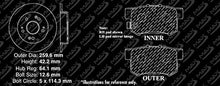 [Rear] Max Brakes Premium XD Rotors with Carbon Ceramic Pads KT020022