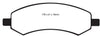 EBC Brakes DP61738 6000 Series Greenstuff Truck and SUV Brake Pad