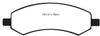 EBC Brakes DP71738 7000 Series Greenstuff SUV Supreme Compound Brake Pad