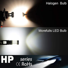 Morefulls 2019 New Design 1600 Lumens 360° Beam Angle H1 LED Fog Lights Bulbs Lamp 6000k White With Projector,Extremely Bright DRL LED Bulb, Lifetime Support(Set of 2)