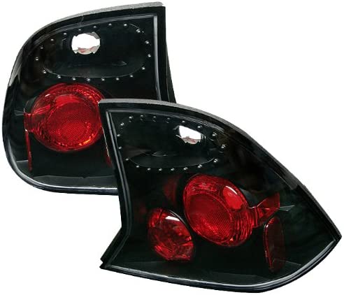 Spyder 5003072 Ford Focus 00-04 4Dr Euro Style Tail Lights - Signal-3157(Not Included) ; Reverse-3157(Not Included) ; Brake-3157(Not Included) - Black (Black)