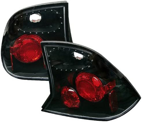 Spyder 5003072 Ford Focus 00-04 4Dr Euro Style Tail Lights - Signal-3157(Not Included) ; Reverse-3157(Not Included) ; Brake-3157(Not Included) - Black