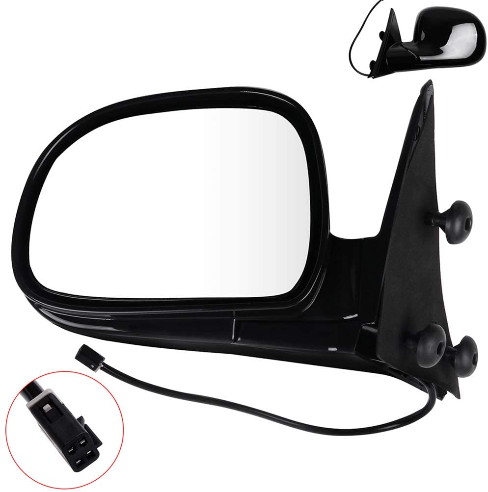 ROADFAR Side View Mirror Left Side Mirror Fit Compatible with 1995-1997 Chevy Blazer S10 1994-1997 Chevy S10 Pickup S-15 Power Adjustment Manual Folding Non-Heated 15150851 GM1320126