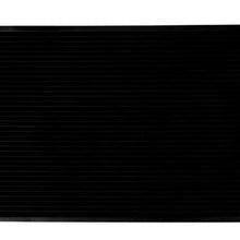 VioletLisa All Aluminum Air Condition Condenser 1 Row Compatible with 2003-2007 G35 3.5L V6 Without Oil Cooler