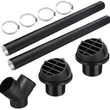 75mm Heater Pipe Ducting Piece Warm Air Outlet Vent for Webasto Diesel Heater