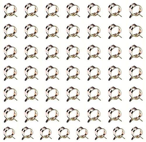 50pcs 6mm 65 Mn Spring Steel Spring Clip Fuel Oil Line Silicone Vacuum Hose Clamps Fits for silicone or rubber hose etc