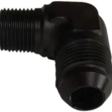 90 Degree Elbow Adapter -8 AN to 3/8 NPT Fitting Male for Changing Flow Direction