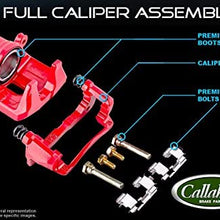 Callahan CCK02623 [2] REAR Original Calipers + [2] OE Rotors + [4] Low Dust Ceramic Brake Pads