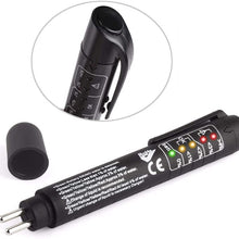 Volwco Universal Brake Fluid Tester Pen-Precision Car Brake Fluid Tester with 5 LED Indicator,Car Vehicle Auto Automotive Testing Tool for DOT3 DOT4 Brake Fluid