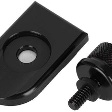 Qii lu Motorcycle Seat Screw ，Durable Black Alloy Motorcycle Modified Rear Seat Cushion Screw and Nut