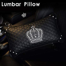 U So Shiny Car Gear Shift Cover Cute, Leather Luster Cat Gearshift Knob Cover with Crystal Crown, Black
