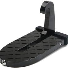 1byhome Car Door Step Vehicle Doorstep,Folding Ladder Foot Pegs with Safety Hammer Tools Easy Access Car Rooftop Roof-Rack for Car, Jeep, SUV (Black)