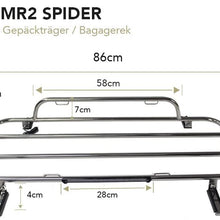 Atlas Luggage Rack FITS Toyota MR2 ZZW30 W3 Spyder MR-S Chrome Tailor Made & Perfect FIT TÜV Tested OEM Quality