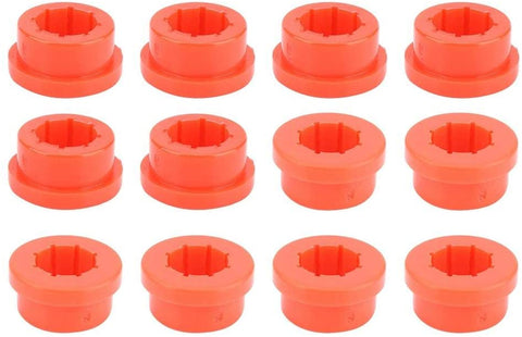 Bushings,12pcs Replacement Bushings Lower Control Arm Rear Camber Fit for Civic Integra Red