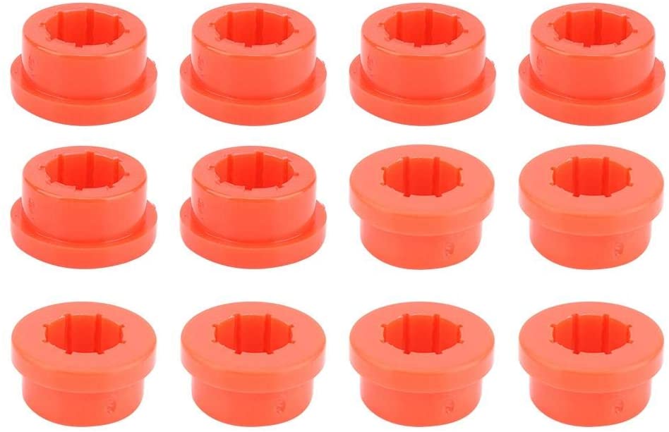 Qii lu 12pcs Replacement Bushings Polyurethane Lower Control Arm Rear Camber Rear Camber Bushings Fit for Civic Integra Red