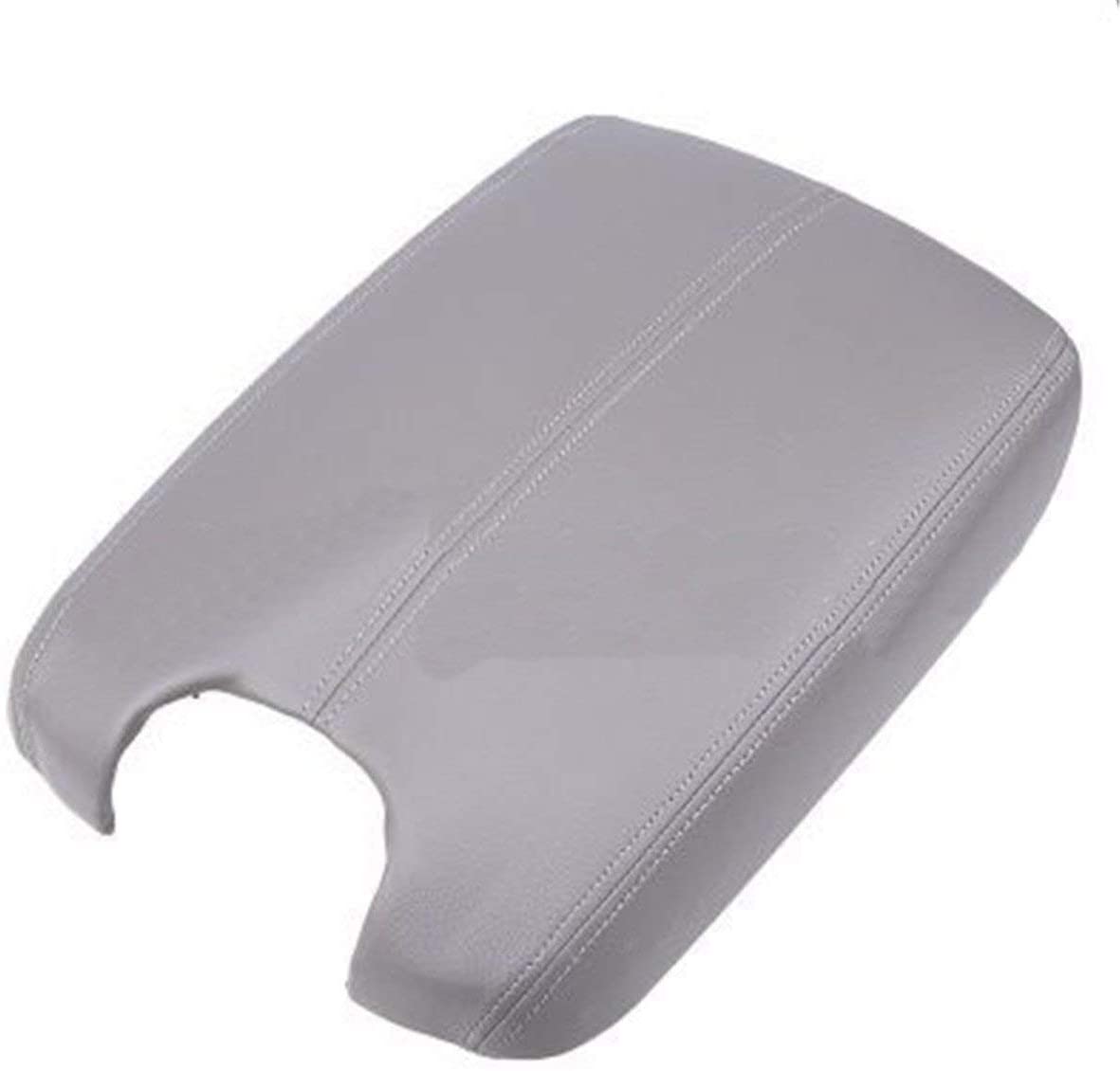 Dunhil Comfortable Microfiber Leather Suture Console Armrest Lid Cover for 2008 2009 2010 2011 2012 Honda Accord Center Console Cover Lid (Gray)