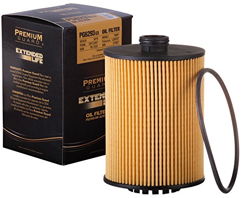 Filtro de aceite Gurad Premium, Extended Life PG6293EX, compatible con Volkswagen Atlas, Porsche Cayenne 2018-20, Volkswagen Touareg, 2012-18, 2012-17, 2012-18 Passat, 2012-17 CC, 2020 Atlas Cross Sport