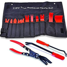 14Pcs Trim Removal Tool, Auto Upholstery Tools,Car Strong Nylon Door Molding Dash Panel Trim Tool Kit & Clip Pliers for Car Panel Dash Audio Radio Removal Installer and Repair Pry Tool Kits