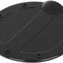X AUTOHAUX Black Gas Cap Fuel Filler Door Cover for Ford F150 2009-2014