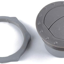 Newsmarts ABS Dashboard Air Conditioning Deflector Outlet Side Roof Round Air Vent Ventilation Outlet for RV/Boat/Bus/Car
